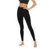 Legginsy dla kobiet Wysokiej talii trening Kobiety Legginsy Push Up Hip Seksowne legginsy Oddychające Syntetyczne spodnie fitness do sportowego Siłownia Czarna 230309