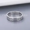 60% OFF 2023 New Luxury High Quality Fashion Jewelry for same Double new 18K white gold without diamond trend couple straight ring