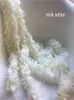 Fleurs décoratives 165 cm de long élégant glycine blanche rotin hortensia en soie artificielle pour centres de table de mariage décorations maison Ornamen Wr