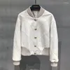 Femmes en cuir véritable veste femmes manteau printemps Style court doux en peau de mouton o-cou vêtements simple boutonnage vêtements d'extérieur confortables