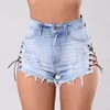 Jeans feminino vintage ripped hole marge elástico da cintura média feminino jeans para mulheres laterais skinny oca fêmea curta