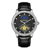 Relógios de pulso Kimsdun Brand Men Watches esculpidos r Fase de alta qualidade Quartz Assista Large Dial Leather Strap Moda Man Watwatch