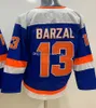 Niestandardowe Mathew Barzal NY Reverse Retro Hockey Jerseys Brock Nelson Noah Dobson Anders Lee Casey Cizikas Zach Parise Kyle Palmieri Anthony Bea