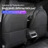 Nieuwe Auto PU Leer Anti-Kick Pad Voor Tesla Model 3 Y Volledige Rugleuning Protectors Mat Kind anti Vuile Interieur Opslag Zitkussen