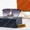 Lunettes de soleil pour hommes lunettes de soleil de luxe pour femmes miroir UV400 mode plein cadre lunettes de soleil lecteur plage classique or lettres boucle lunettes