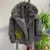 Женская меховая искусственная ковбойская куртка Женщины покрывают зимню