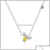 Smycken hänge halsband bibe sier halsband naturlig citrin ädelsten 14k real guld pläterade kedjekristaller droppleverans pendan dhbj9