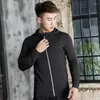 Felpe con cappuccio da uomo Abbigliamento sportivo da fitness Cappotto con cappuccio da uomo Sport Manica lunga Cardigan Collant Camicia da allenamento Abbigliamento da caccia traspirante