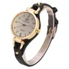 Wristwatches Fashion Casual Watches For Women Round Dial Rivet PU Leather Strap Analog Quartz LadiesWristwatches