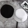 Chapéus de aba larga dupla vestido de boné Capinho de cor sólido Hat homem homem chapéu de sol