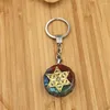 Portachiavi Orgone Portachiavi Metatron Cubo Orgonite Energia Ciondolo 7 Chakra Reiki Guarigione EMF Protezione Cristallo