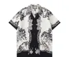 2023 été hommes abstrait imprimé chemises Designer hommes femmes mode fleur hawaïenne soie chemise d'affaires chemises décontractées coupe ajustée à manches courtes m-3xl