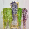 Kwiaty dekoracyjne 80 cm Sztuczna admiralicja Willow Vine Home Garden Wedding Party Waiting Garland Dekoracja Zielone Fałszywe rośliny