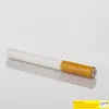 Keramik-Zigaretten-Hitter-Rohr, 79 mm, 57 mm, gelbe Filterfarbe, Cig-Form, Rauchtabakpfeifen, Herb One Bat, tragbar, DHL
