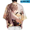 T-shirt da uomo BSLNXNMA Harajuku Nanashi Mumei 3D stampato Kimono Estate donna/uomo Casual manica corta Streetwear