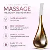 Ansiktsvårdsenheter Ice Globes Face 2st Luxury Rose Gold Cryo Sticks Face Roller Cold Heat Relief Beauty Massage Tools Birthday Present 230308