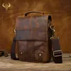 Bolsas de noite Couro de couro de qualidade Design casual Bolsa de mensageiro de ombro de casos de vaca Moda Crossbody Bag 8 "comprimido Mochila Satchel Bag 152 230309