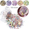 Nail Glitter 1 Jar Practical Art Set Resin Spangles Anti-fall Face Eyelid Body Sequins Stylish