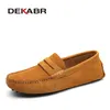 Chaussures habillées DEKABR printemps été hommes mocassins confortables chaussures plates décontractées hommes respirant SlipOn en cuir souple chaussures de conduite mocassins 230309