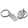 Anéis -chave 15*30mm Polimento de espelho Nome personalizado Chaves de aço inoxidável personalizado Chaves de graduação inspiradora Chavening P012