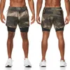 Running Shorts Double Layer Jogger Men 2 in 1 Gym Fiess Training Pants Quick Dry Beach Workout Sweatpants