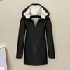 Women's Jackets Trendy Lady Fleece Lined Hooded Winter Long Jacket Causal Outwear Soft Coldproof