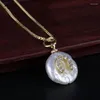 Collier ras du cou en or et blanc pour femmes, breloque en forme de chaussure de cheval, pièce de monnaie naturelle, perle d'eau douce, chaîne fine, pendentif, bijoux cadeau