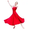 Stage Wear M-1727 Adult Ballroom Dance Practice Dress Female Friendship Modern Performance Training For Sale