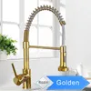 Other Bath Toilet Supplies Matte Black Kitchen Faucet Deck Mounted Mixer Tap 360 Degree Rotation Stream Sprayer Nozzle Sink Cold Taps 230308