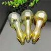Yellow glass pipe IN STOCK glass pipe bubbler smoking pipe water Glass bong