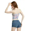 Bustiers & Corsets Fashion Sexy Wrap Chest Female Crop Tops Summer Women Tube Cute Print Sleeveless Stretchy Bandeau Underwear