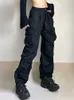 Pantaloni da donna Capris HOUZHOU Harajuku Pantaloni da paracadute cargo oversize Donna Streetwear Vintage Y2k Hip Hop Pantaloni larghi da jogging Pantaloni sportivi larghi Techwear 230309