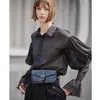 Chemisiers pour femmes Chemises AEL Retro Black Bishop Sleeve Blouse Femmes gothiques Tops Chemises à volants en vrac 230309