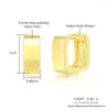 Hoop Earrings MxGxFam Yellow Gold Color Small Smooth For Women Fashion Jewelry Nickel Free