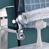 Andra badtoalettförsörjningar Universal 1080 Rotation Faucet Extender Spray Head Anti Splash Filter Rostfritt stål Kök Vattenbesparande Munstyckssprut 230308