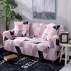 Sandalye Kırmızı Baskılı Kanepe Kapak Oturma Odası için Çiçek Havlu Ekose Şenil Kanepe Slipcover Elastik L Shapechair Başkan