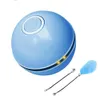 Cat Toys Kolorowa LED Smart Electric Magic Roller Ball USB Interaktywny ruch samokontroli 230309