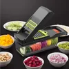 Andere Küchenwerkzeuge 12 in 1 grüne multifunktionale Gemüse -Slicer -Schneiderschneider Hand Slicer Drain Korb Küche Tool Home Gadgets