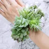 Decorative Flowers 11 Pcs Mini Artificial Succulents Picks Unpotted Faux Succulent Assortment In Flocked Green