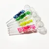 Oil burner Pipes Luminous Glass Pipe Glow in The Dark Octopus 4.1 Inch Hand Pipe Colorful Thick Glass Nail Gifts Pyrex Clear Water Bubbler Smoking Tubes Accessories