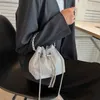 Shiny Mini Diamond Bucket Bags for Women 2023 Summer Trendy Crossbody Bags Lady Travel Purses and Handbags Female Shoulder Bag