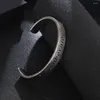 Bangle Vintage C-Shape Sanskrit Bangles Stainless Steel Retro Cuff For Men Hip-Hop Punk Jewelry