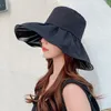 Szerokie brzegowe czapki Summer Woman Hat Fashion Sun Anti UV Famel Outdoor Cap Casual Shad