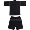 Mens Tracksuits 2pcsset Men Jinbei Japanese Kimono Kort ärm Sleepwear Cotton Pyjama Breattable and Thin Loungewear Cosplay 230308