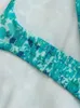 Casual Dresses NLZGMSJ ZBZA 2023 Kvinnor Summer Floral Sexig Off Shoulder A-Line Mini Party Bandage Ruffle Beach Y2302