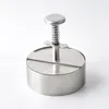 Meat Poultry Tools Hamburger Press Burger Patty Maker 304 Stainless Steel Pork Beef Burgers Manual Mold for Grill Griddle Tool 230308