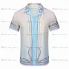 2023 Mens Beach Designers Track Knesuits Summer Suits Fashion Женские футболки Seaside Holiday Shirts Комптаты мужчин роскошные Casablancas Sport