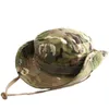 Wide Brim Hats Multicam Boonie Hat Military Camouflage Tactical Cap Bucket Hats Army Sports Hunting Outdoor Hiking Fishing Sun Protector Cap R230308