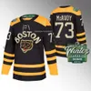 CUSTOM #37 Patrice Bergeron Reverse Retro Custom Hockey Jersey #88 David Pastrnak Bruins#71 Taylor Hall Jake Debrusk Charlie Mcavoy Zdeno Ch