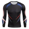 Men's T Shirts Tc210 Men Skinny T-Shirts Sport Running Gym Yoga Basketball Multi-Color Handsome Youth Stretch Breathable Long Sleeve Male